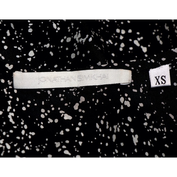 Cap sleeves silk shift dress w/ hi-low chiffon hem - Picture 9 of 12